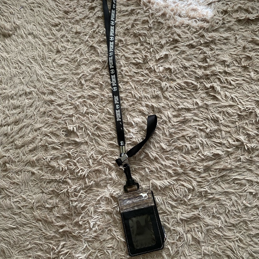 PINK lanyard/wallet
